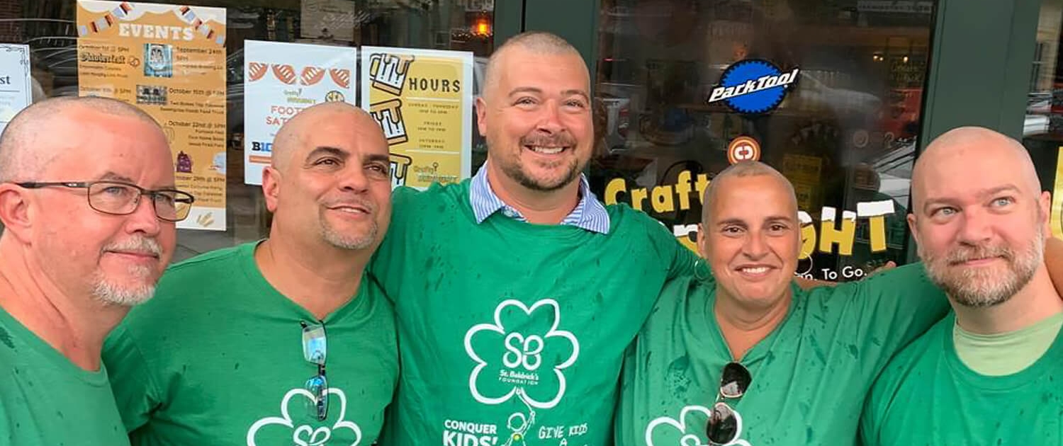 CEO Kam Jinnah, Stone Baggiano and Tom Murphy Shaved Their Heads to Raise Money to Find a Cure for Children's Cancer