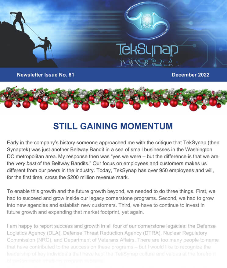 Newsletter - December 2022